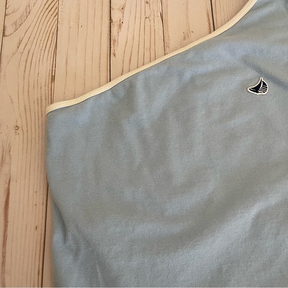 Y2K Abercrombie & Fitch Blue Sailboat One Shoulder Crop Top Womens Size Small - Picture 4 of 6